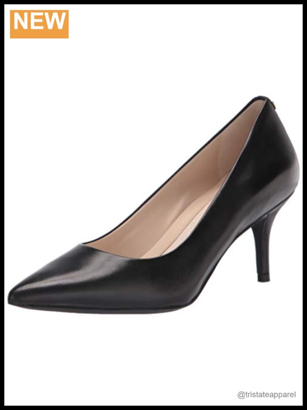 Cole Haan Go-To Park Pointed Toe Leather Pumps 65mm